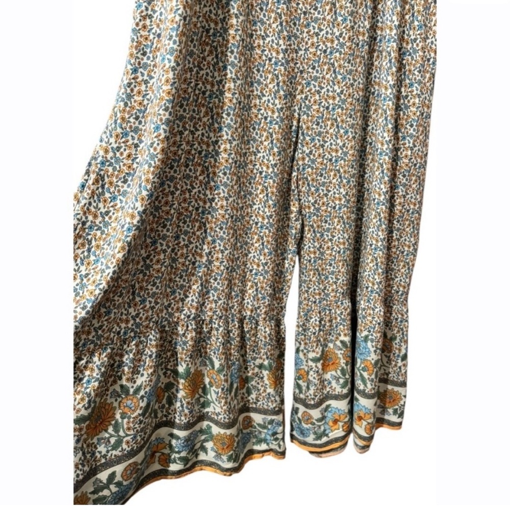Natural Life Floral Border Wide-Leg Jumpsuit - Picture 4 of 4